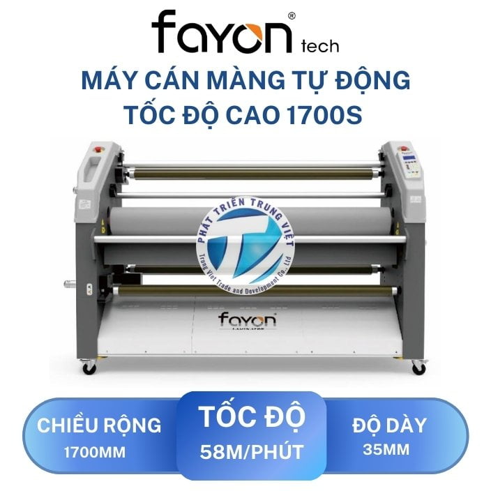 Máy cán màng tự động tốc độ cao Fayon 1700S